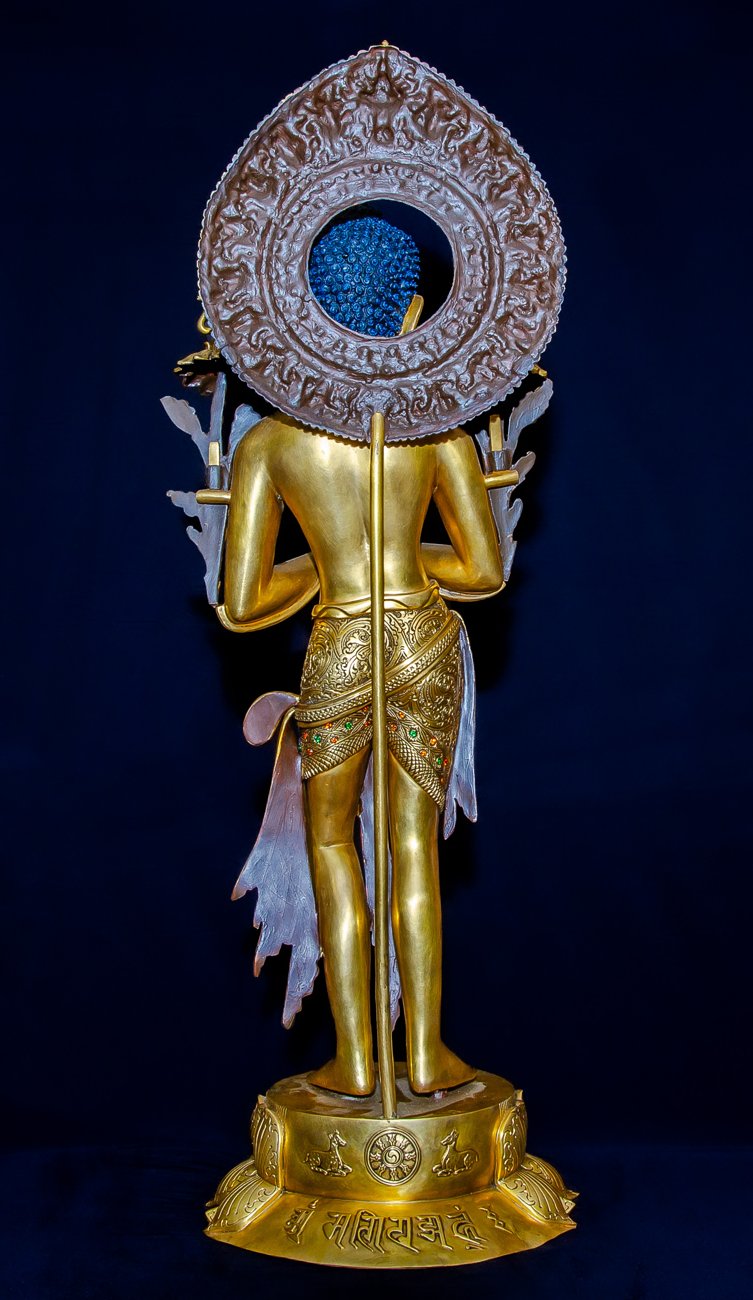 Golden Maitreya Buddha Statue - 12