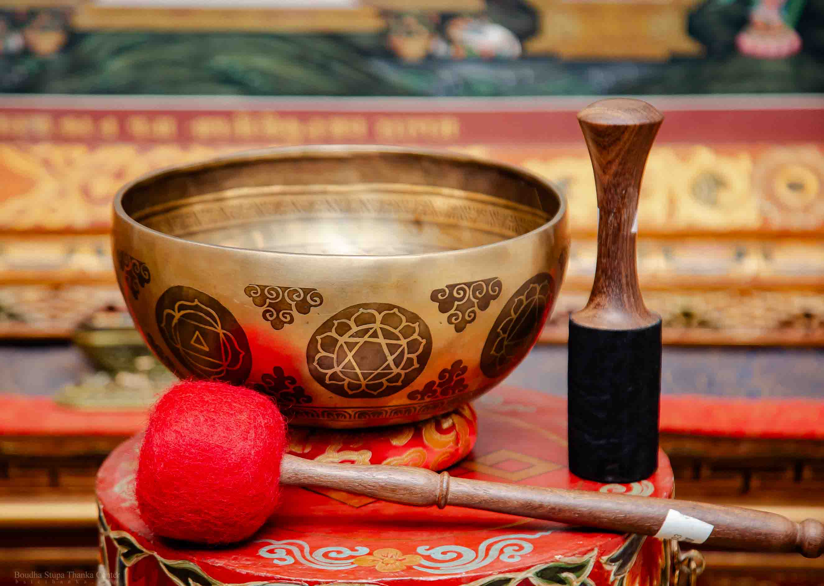 7-Metal Tibetan Singing Bowl Handcrafted with Spiritual Carvings | Meditation Bowl | Himalayan Singing Bowl | Sound Yoga | Sound Bell-S00773