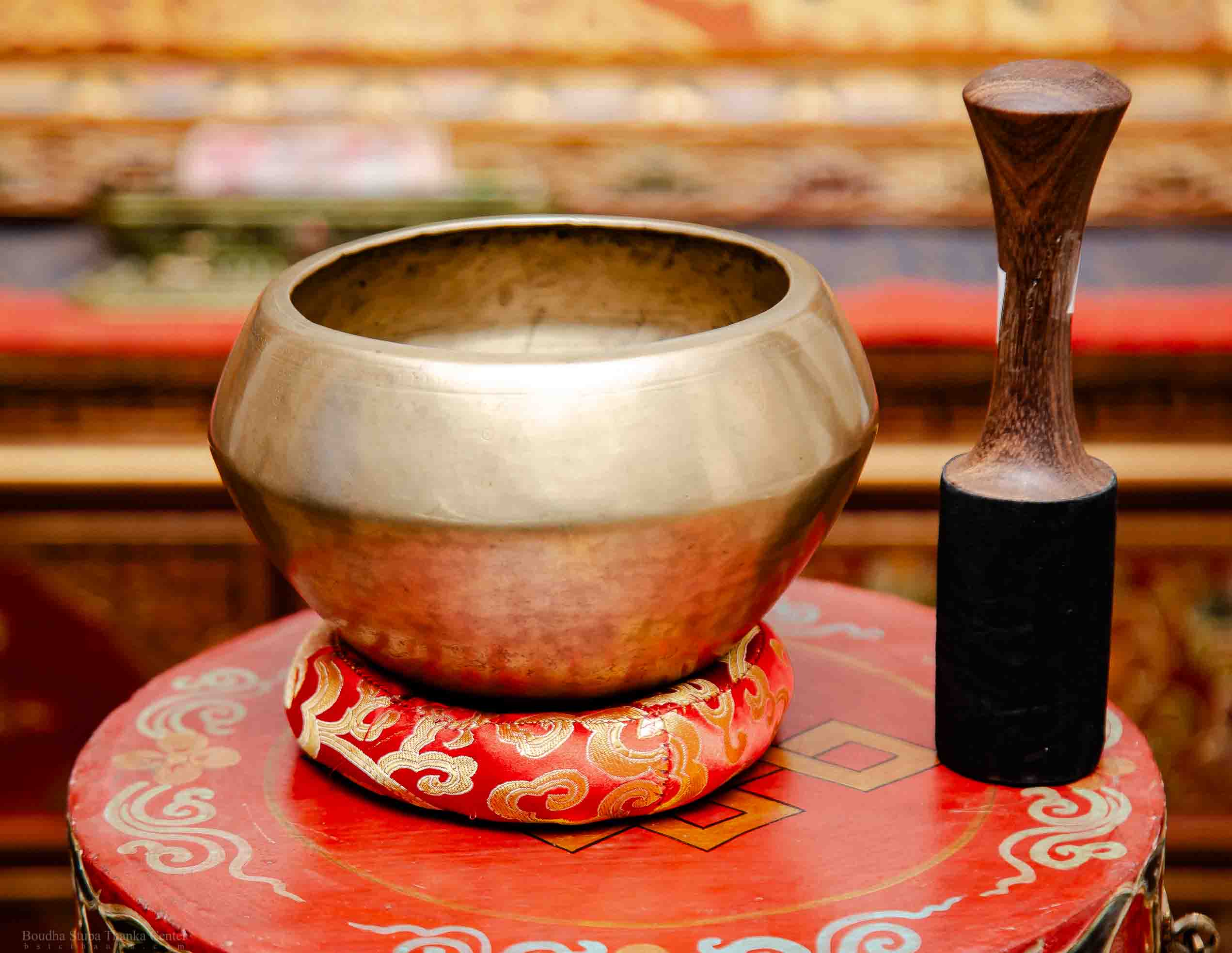 Manipuri Singing Bowl with Leather-Wrapped Mallet & Cushion | Himalayan 7-Metal Craft | Hand-Crafted | Chakra Bell | Tibetan Bell -S00036