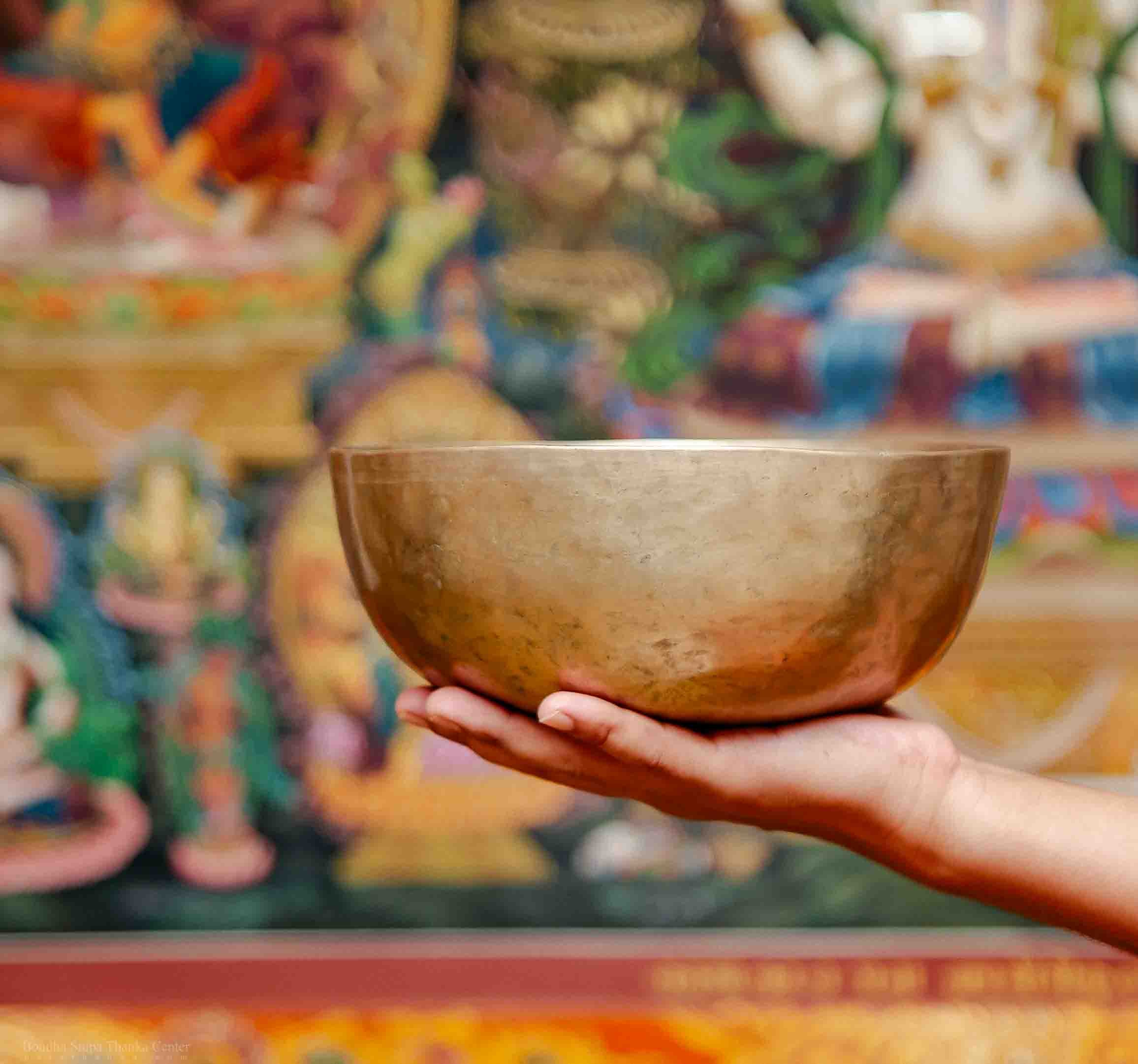 Himalayan Singing Bowl with Mallet and Stick | Meditation Bowl | Sound Healers | Hand-Made | Sound Yoga -S00089