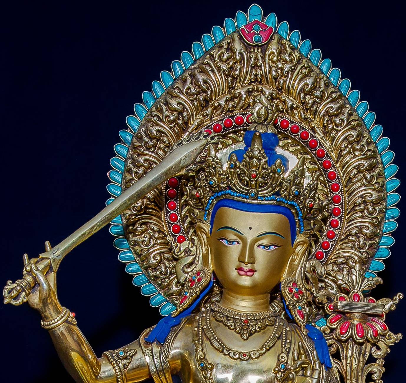 Majestic Manjushree Statue - 10