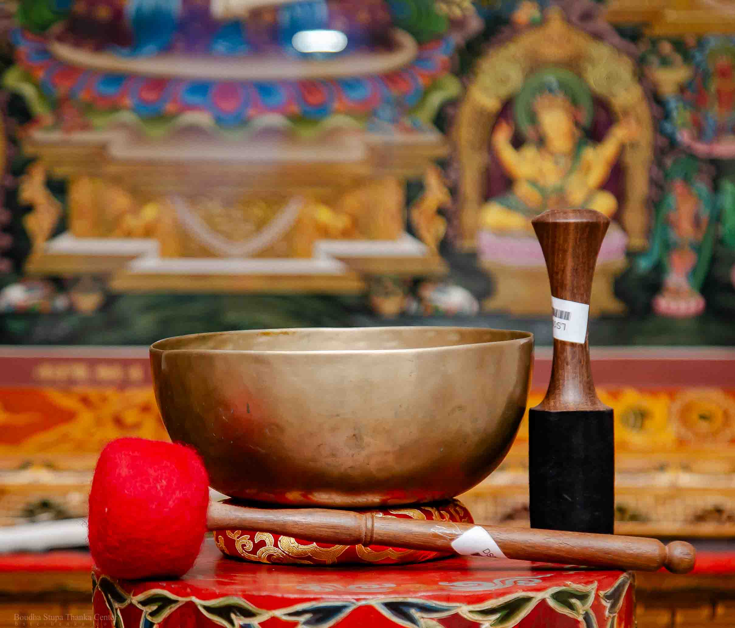 Harmonious Echoes: A Tibetan Singing Bowl | Meditation Bowl | Sound Bell | Hand-Made | Sound Yoga | Hand-Crafted | Chakra Bell - S00092